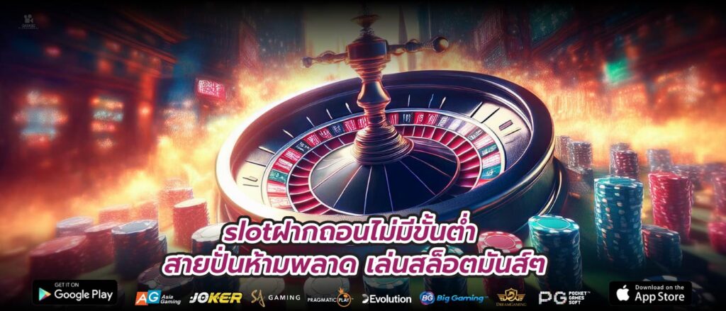 slotฝากถอนไม่มีขั้นต่ำ สายปั่นห้ามพลาด เล่นสล็อตมันส์ๆ